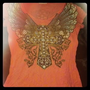 Salmon pink t-shirt